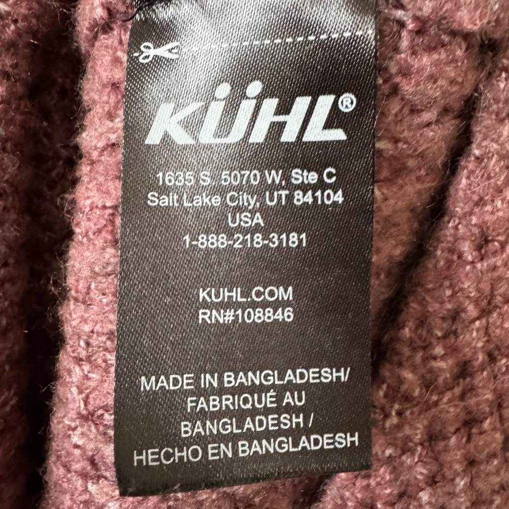 Kuhl Sienna Cowl Neck Sweater Mauve M - Picture 6 of 10